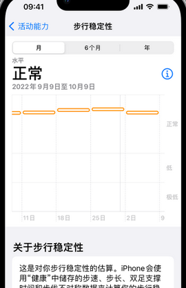 梁子湖iPhone手机维修如何在iPhone开启'步行稳定性通知'