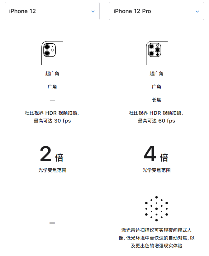 梁子湖苹果手机维修分享苹果 iPhone 12 与 iPhone 12 Pro 选哪款 